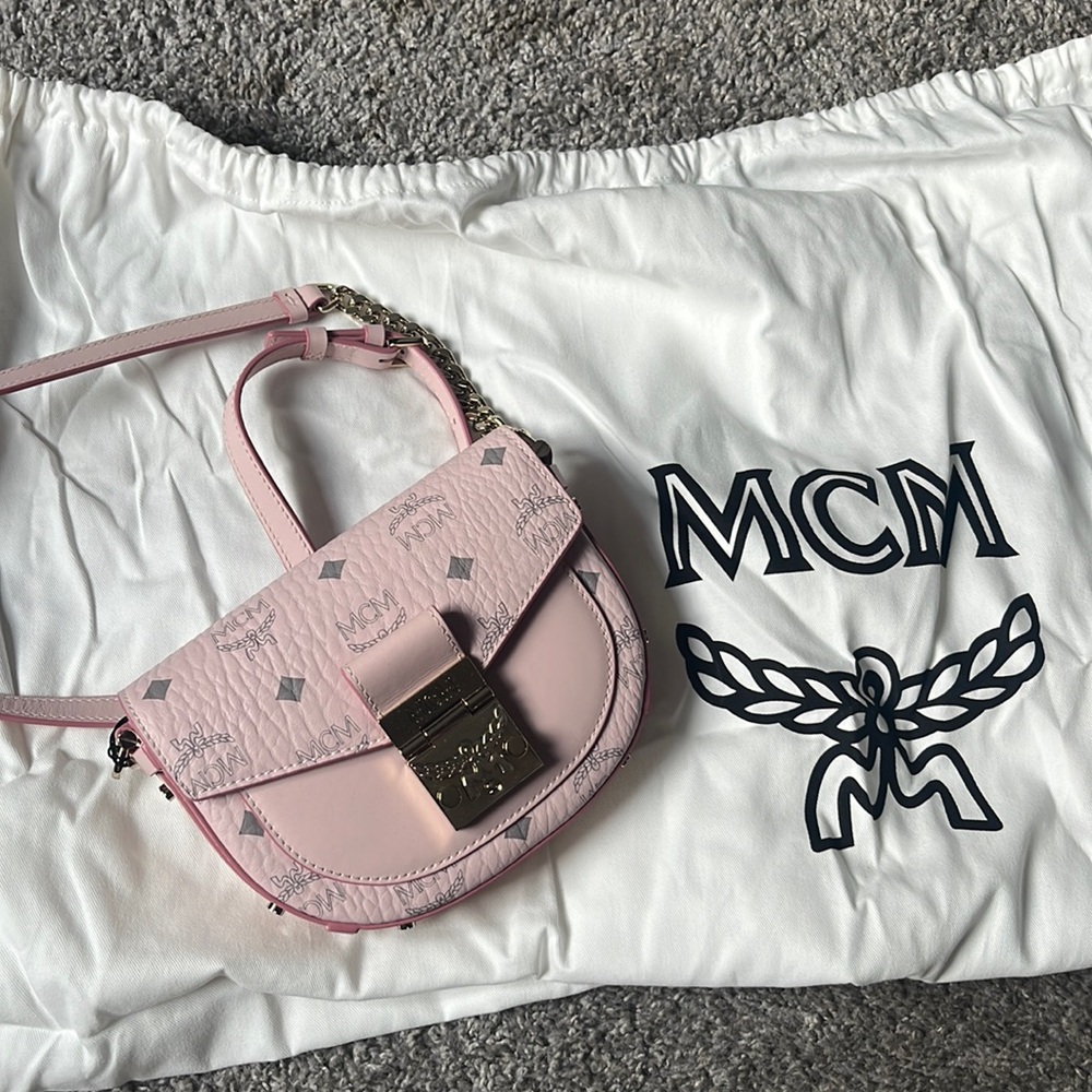 MCM pink crossbody Authentic